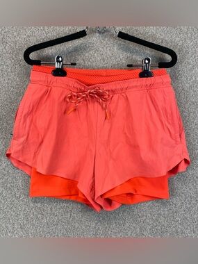 Athleta Crest 2 In 1 Shortie Running Shorts Lined Drawstring Athletic Women’s 6